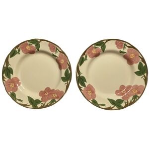 Franciscan Desert Rose‎ Dinner Plates 10 7/8" Made in China Set of 2 EUC